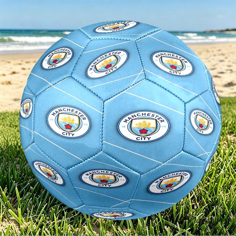 Manchester Football FC Druck Größe 5 Fußball, PU Abriebfester Fußball für Spieltraining und tägliches Üben, Geburtstagsgeschenk für Fußballfans