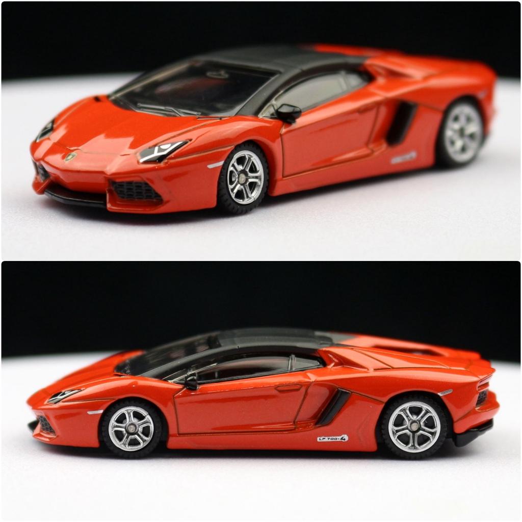 1/64 Lamborghini LP700-4 Miniaturmodell CCA 3 Zoll Legierungsspielzeugauto Fahrzeug Freilauf Metalldruckguss Sammlung Geschenk Kinder Jungen