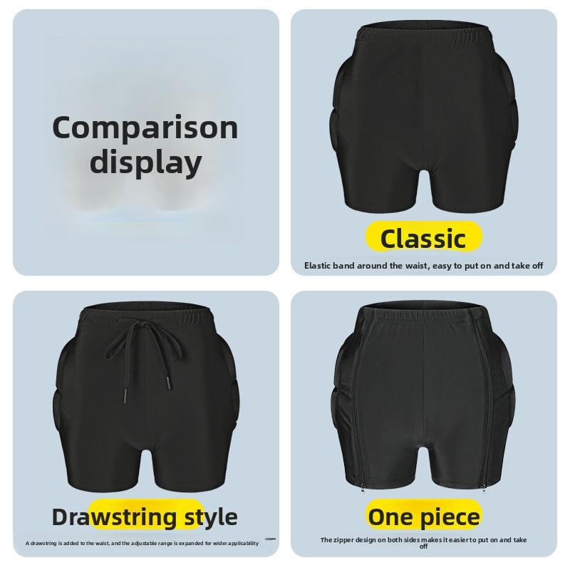 Thickened Sponge Impact-Resistant Anti-Fall Hip Protector Pants Breathable High Elastic EVA Eco-Friendly Lightweight All Skiing