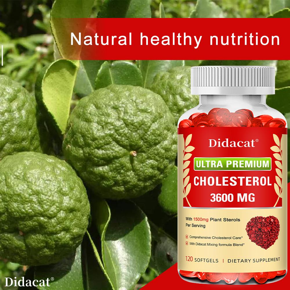 Limpieza de Colesterol Protege Arterias Control de Colesterol Corazón 120 Cápsulas