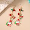 New Christmas Drop Earrings for Women Girls Sock Snowman Dangle Earrings Pendants Kid's New Year Jewelry Gifts