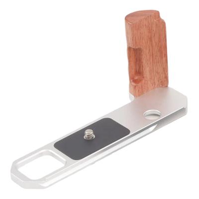 C-Convenient-Vertical Shooting Mount F2 Quick Release Plate L Bracket Wooden Handgrip For Nikon F2 Camera Accessories Silver