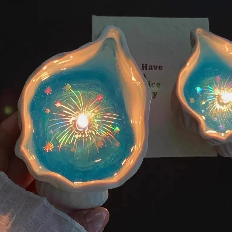 

1 шт. Ароматерапевтическая свеча в форме раковины с подарочной коробкой, ручная работа, украшения, форма раковины, восковой аромат, подарок, сувенир