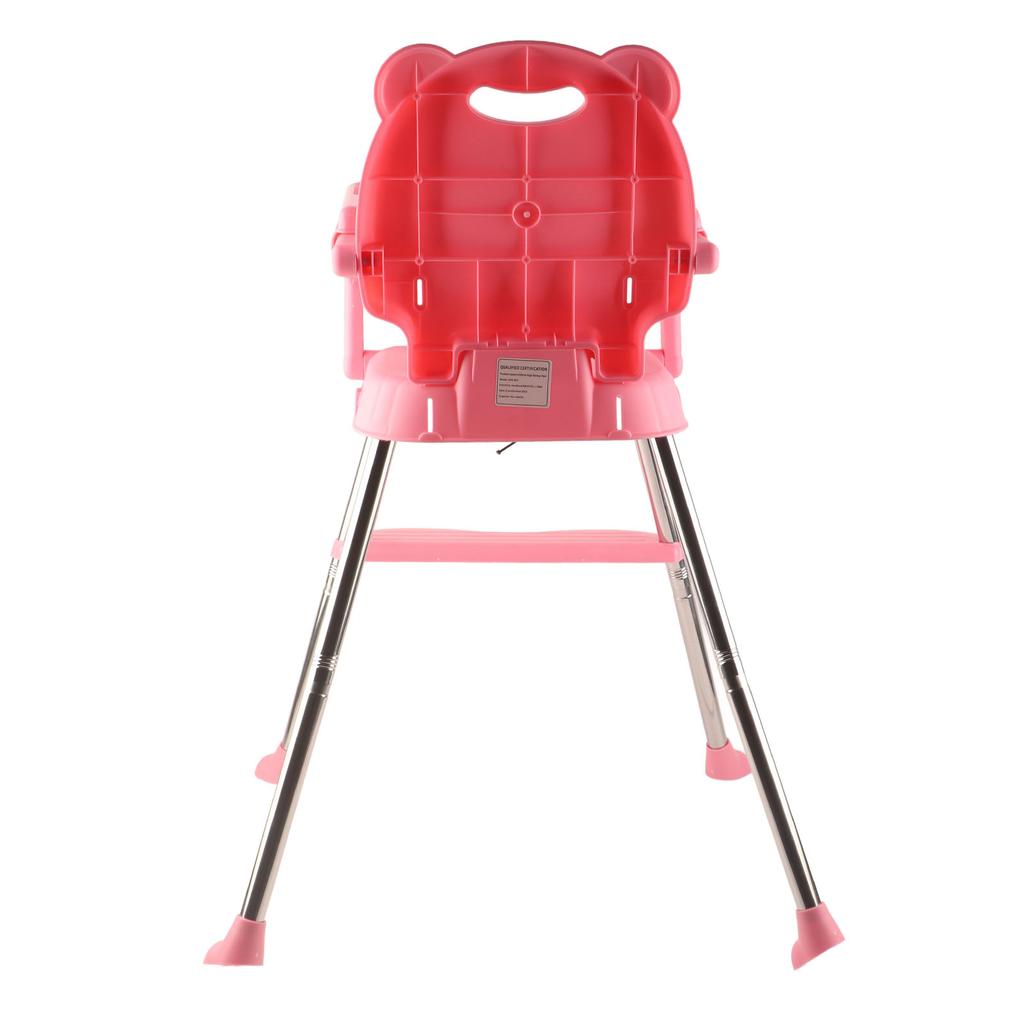 Scaun înalt pentru bebeluși, scaun portabil simplu, pliabil, roz