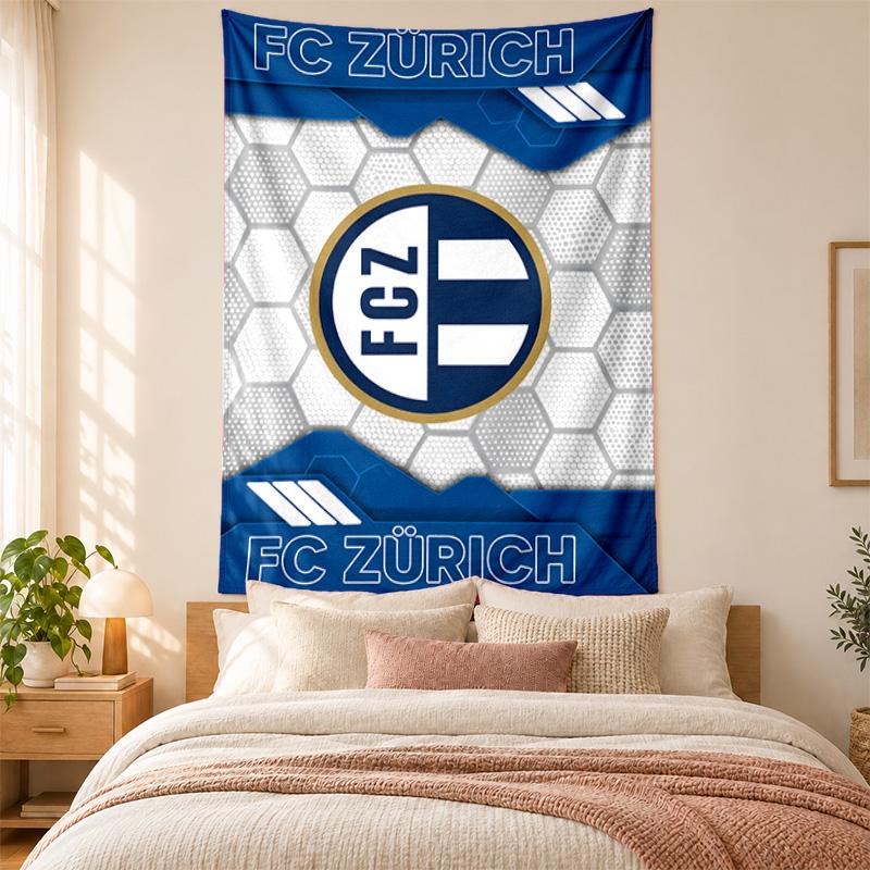 FC Zurich Tapestry highquality for decorating living room bedroom dorm walls ideal as bedroom wallart orholiday gift