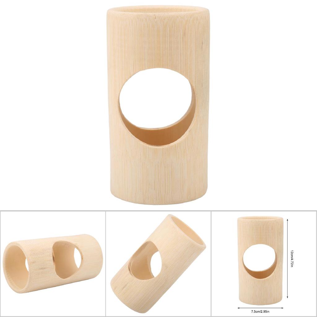 Small Animals Hamster Bamboo Tube Toy Pet Funny Toy Cage Toys (Large)
