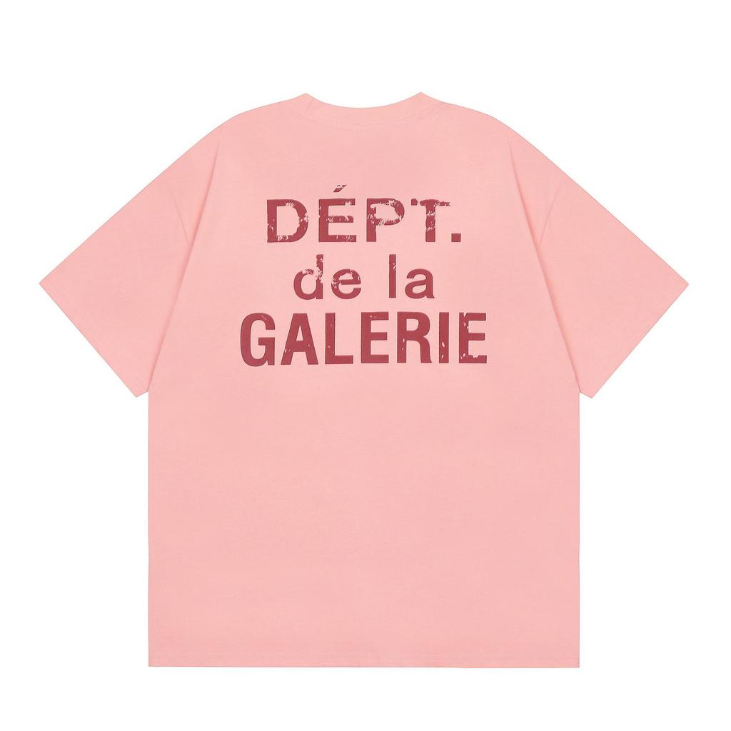 Grenzüberschreitende europäische und amerikanische Trendmarken Gallery dept Logo aufgedrucktes kurzärmeliges T-Shirt Herren und Damen Amerikanische High Street Halbarm