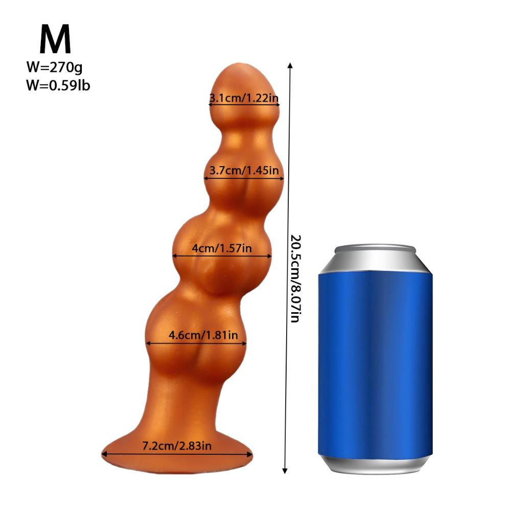 4-Bead Anal Beads Heteromorphic Anal Expander Unisex SM Sex Toy Backdoor Pleasure Tool for Adult Masturbation