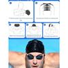 1 Pack Silicone Swim Cap Waterproof Non-Slip Comfortable Swim Cap High Elastic Swim Cap Unisex Swimming Equipment