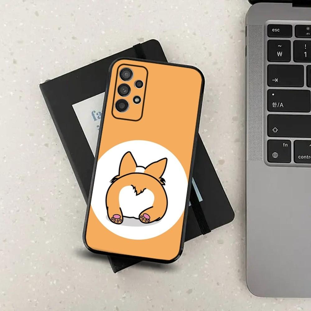 

Corgi Dog Animal Cartoon Cute Phone Case For Samsung S24,S21,S22,S23,S30,Ultra,S20,Plus,Fe,Lite,Note,10,9,5G Black Soft Cover Samsung S30Ultra5G