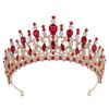 Baroque Gorgeous Crystal Tiaras and Crowns Bride Headdress Royal Queen Bridal Diadem Princess Wedding Crown Hair Jewelry