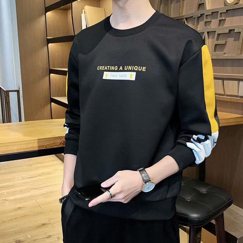 Herren Frühling/Herbst Koreanischer Stil Langarm Sweatshirt - Lässiger Jugend Trend Top