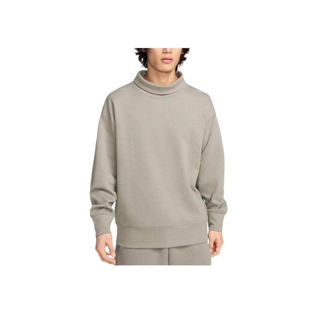 Nike Sportswear Tech Fleece Reimagined High Collar Casual Long Sleeve Sweatshirt Men Tops Dark-Muddy-Gray FB8170-053