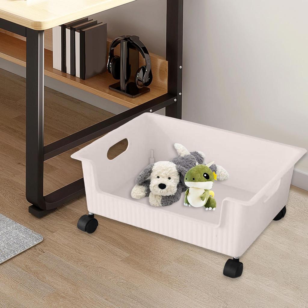Storage Box Organizer Toy Storage Bin with Removable Wheels Multifunctional