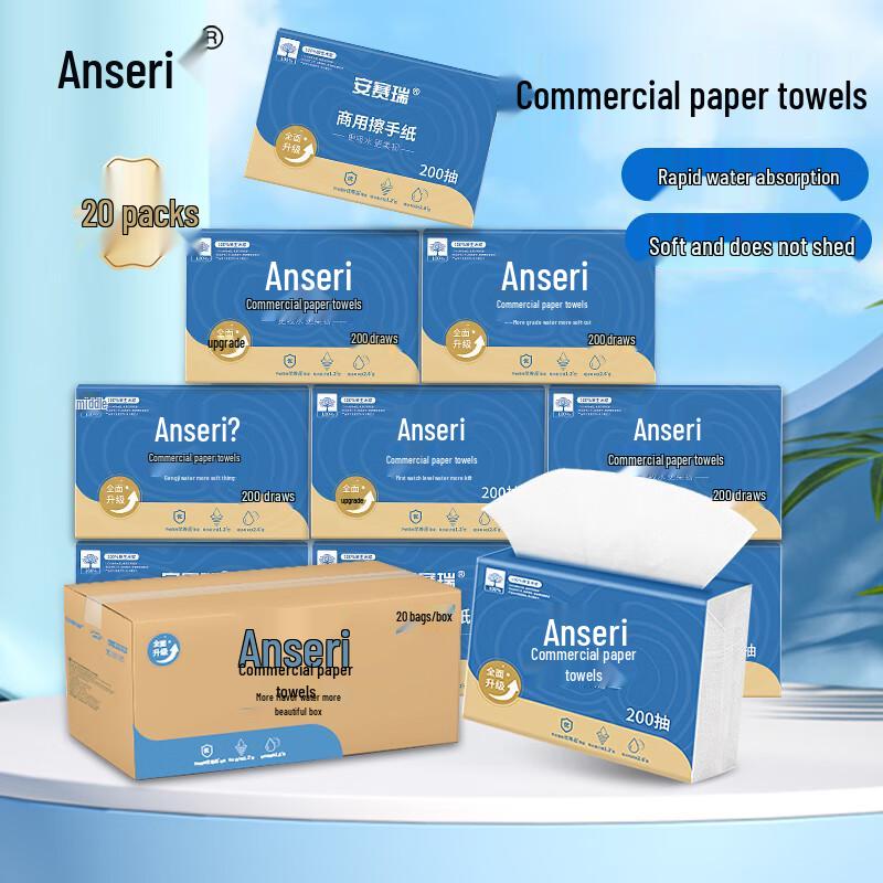 Ansell Commercial Hand Paper Towels, 20 Packs