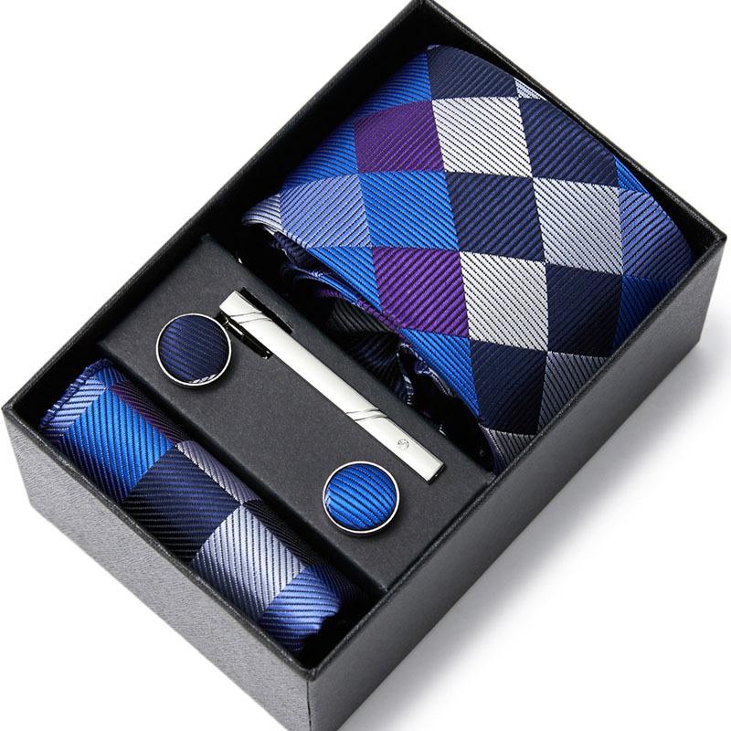 Nouvelle Cravate pour Homme Six Pièces Affaires Mariage Cravate pour Homme