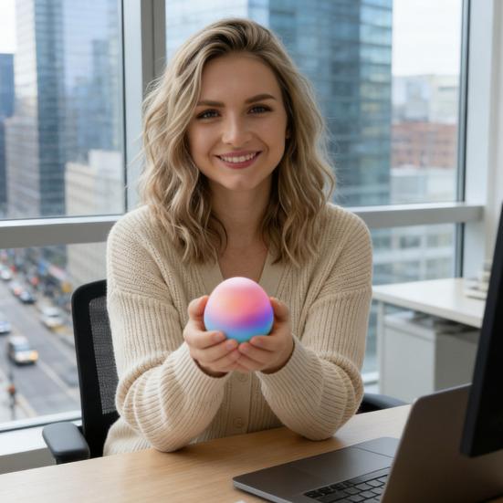 Easter Egg Squeeze Toy Stress Relieving Colorful Egg Squeeze Toy Decompression Stress Ball Egg Basket Stuffer Party Favors