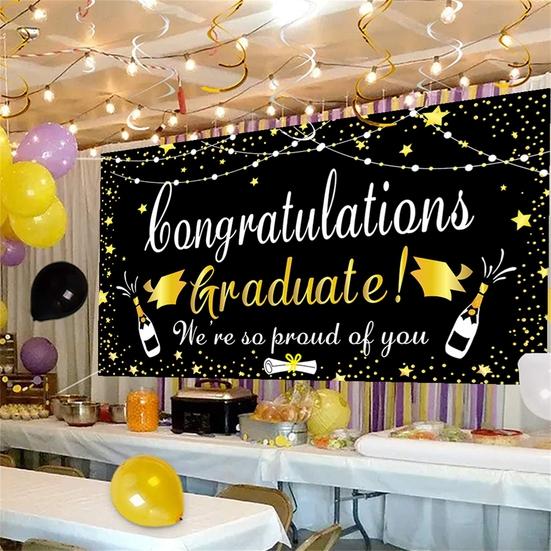 Graduation Banner Reusable Foldable for Classroom