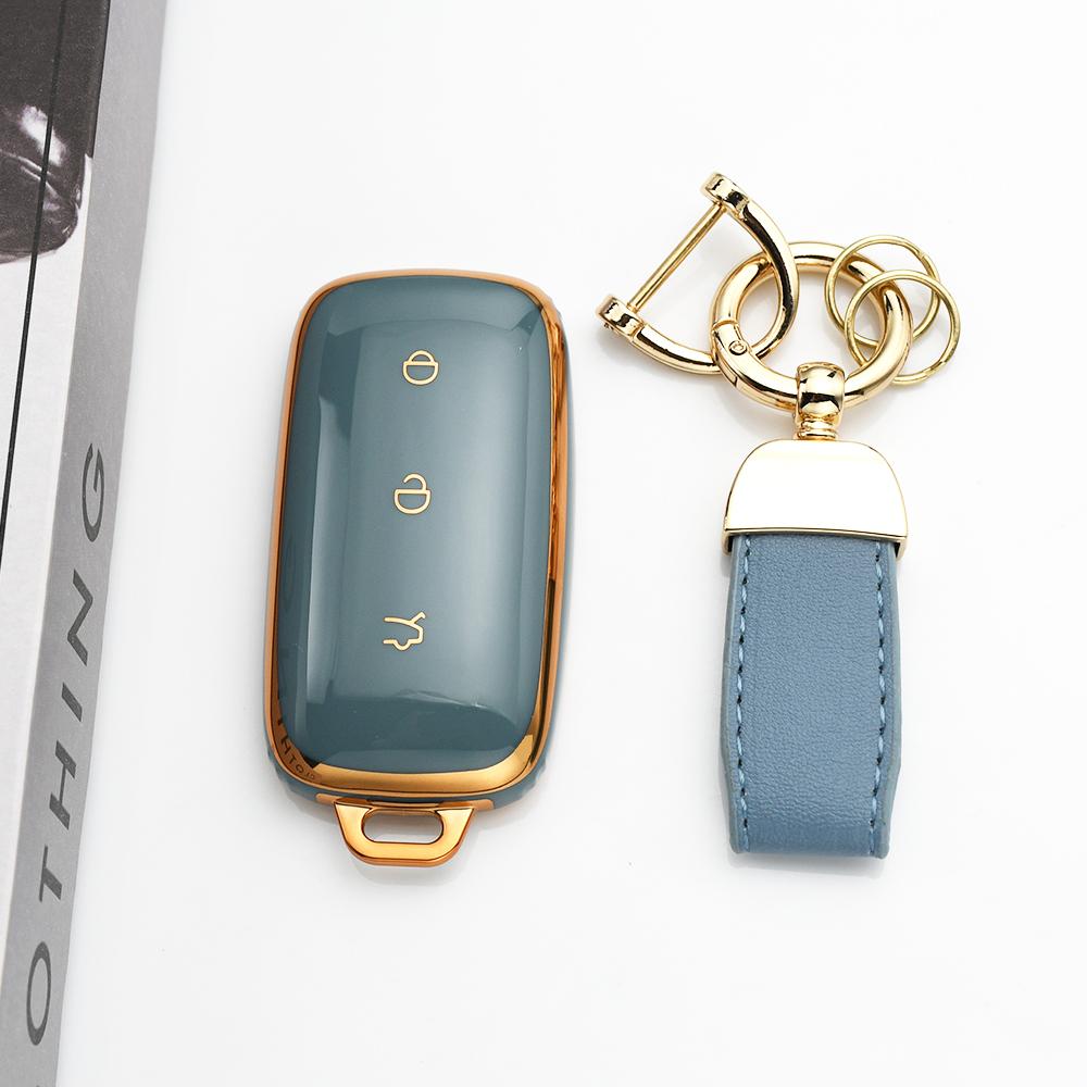 Tpu Car Key Case Shell Fob Cover Keychain Accessories For Geely Galaxy Ex5 E5 Emi Proton E.Mas 7 5 E8 Starry 8 Cityray L6 L7