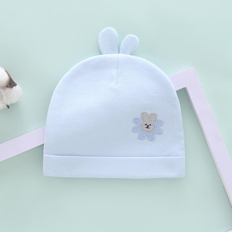 Pure Cotton Double Layer Newborn Hat for 0-3 Months, Suitable for Autumn/Winter