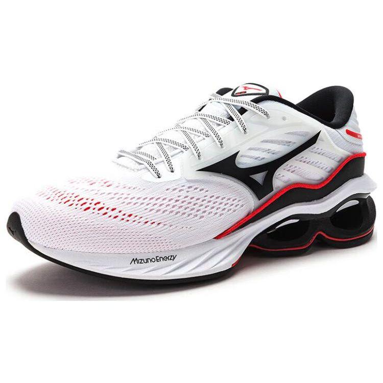 Mizuno Creation 23 Lace-Up Shock Absorption Non-Slip Wear-Resistant Low-Top Casual Running Shoes Men Sneakers White Black J1GC220157