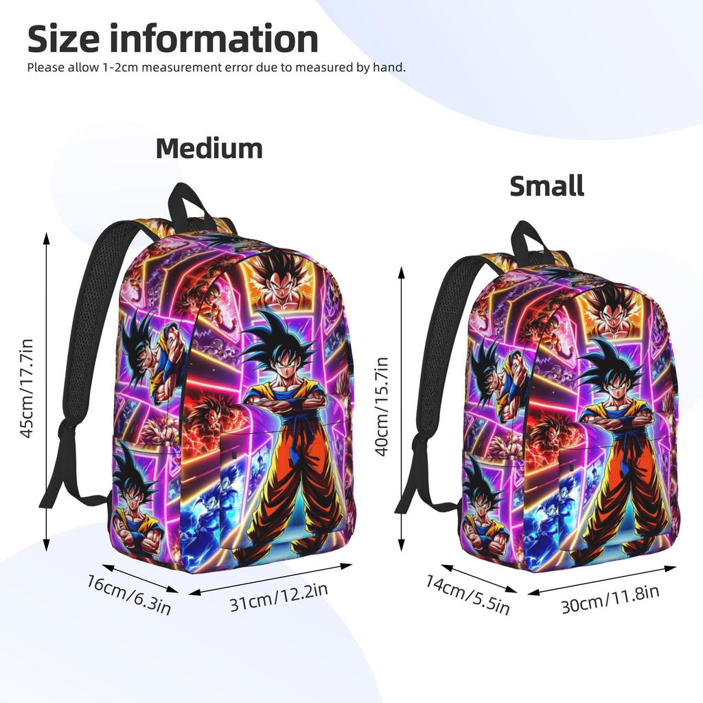 Fashion Dragon Ball Goku Backpack Mochilas High Street Campus Large Capacity Rucksack