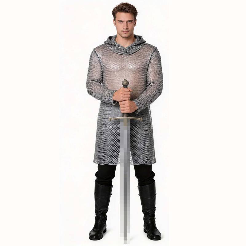 Medieval Knight Costume Cosplay Suit With Polyester Fabric For Halloween And Streetwear Enthusiasts