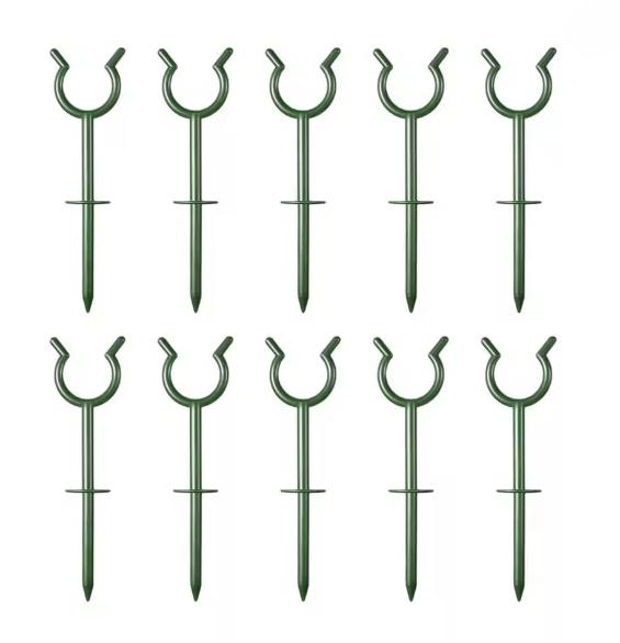 10Pcs Garden Hose Guide Nail Water Pipe Tubing Positioning Bracket Anti-skid Yard Lawn Irrigation Hose Spike Holder Bracket