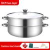 Stainless Steel Multi-Layer Steamer Stockpot for Induction & Gas Stoves