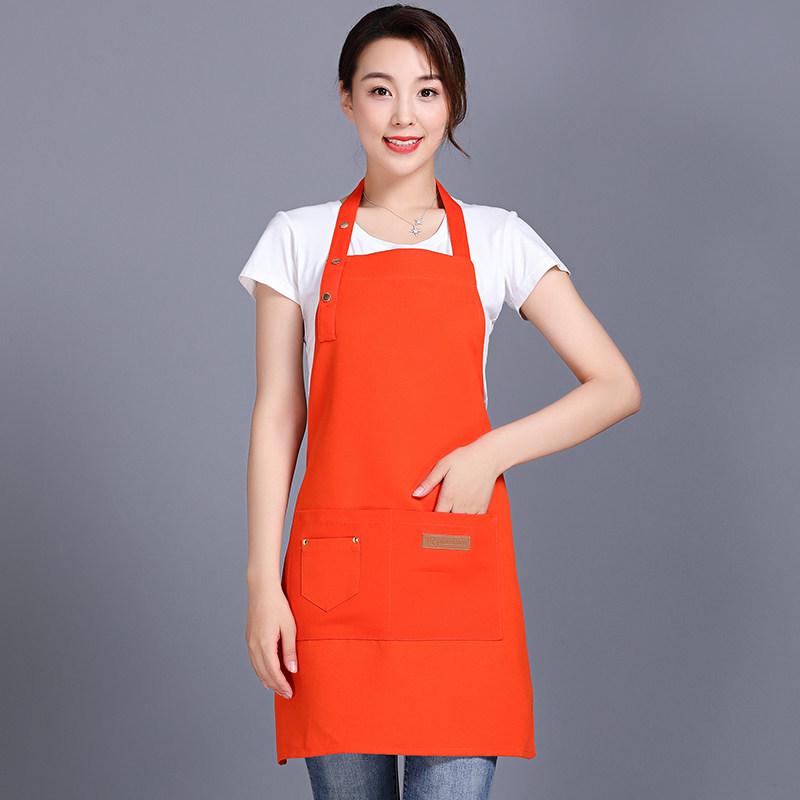 Tablier de taille en toile imperméable avec logo imprimé pour techniciens de salon et fleuristes