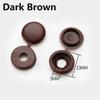 80pcs Nails Screw Caps Plastic Protective Covers Car Nuts Decorative Cover Self-tapping Screw Folding Cap Furniture Hardware