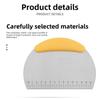 Household Stainless Steel Semicircular with Scale Baking Cutting Knife Cream Cake Flour Scraper
