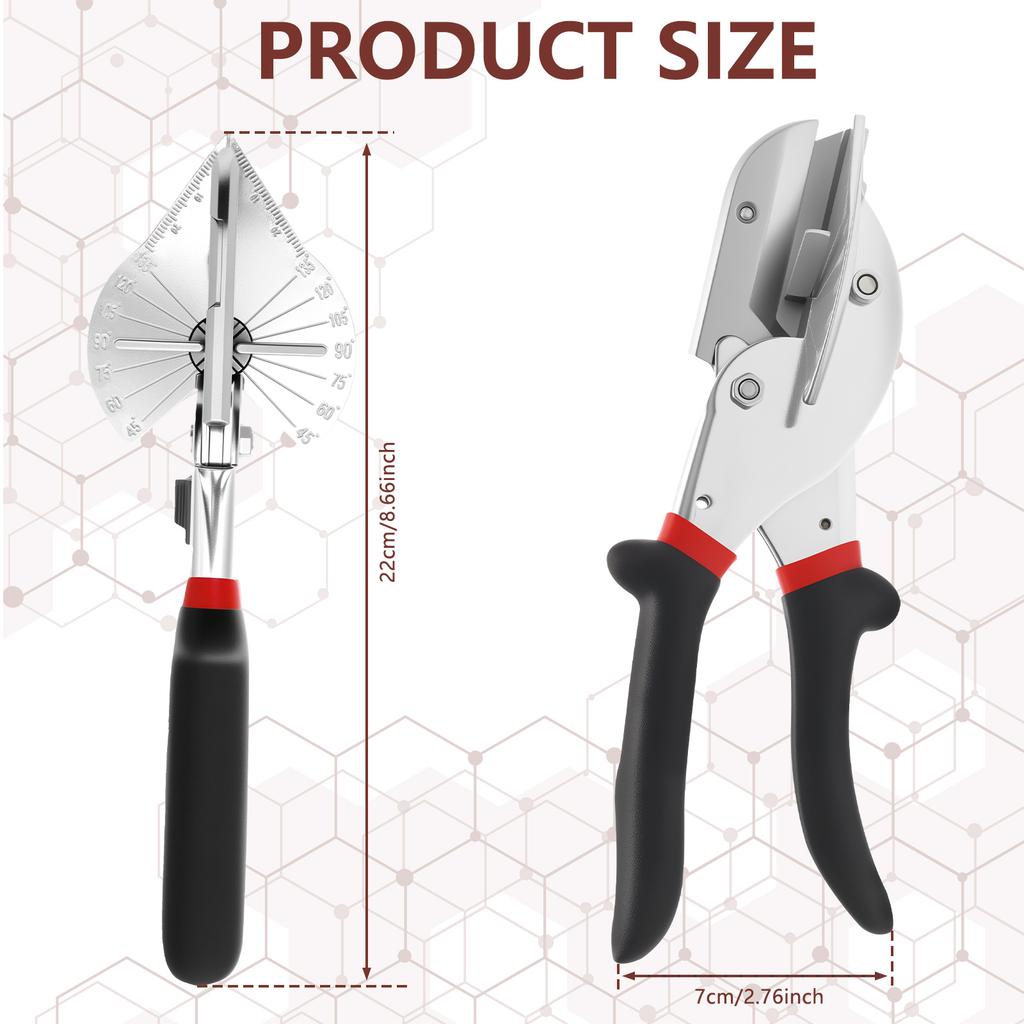 Multi Angle Trunking Shears High Carbon Steel Miter Shears Cutter Hand Tool Replaceable Blade Miter Shears Multi Angle Miter