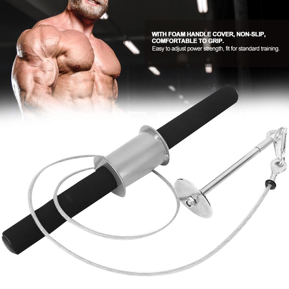 Forearm Wrist Roller Trainer Muscle Training Fitness Equipment with Foam Handle CoverForearm Trainer