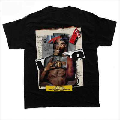 Summer Vintage Rap Tee Hip Hop Tshirt Rap Star Men Women Casual Slogan & Figure Graphic Printed Round Neck Short Sleeve T-Shirt