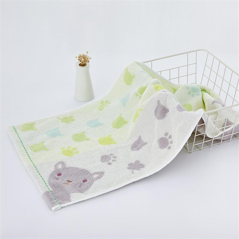 Cartoon Face Terry Towels for Children, 100 Cotton, 25*50 cm, High Quality