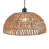 Japoński styl Konopna i Rattanowa Pleciona Lampa Wisząca