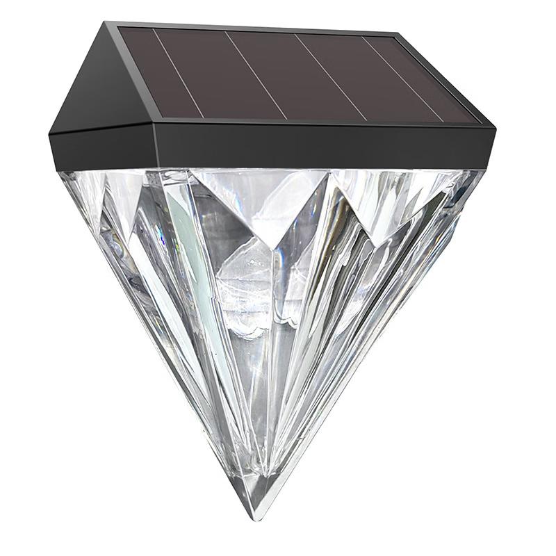 Lishi Outdoor Solar Diamond Wall Light