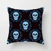 Colorful Skull Flower Pillowcase Decorative Printing Square  Car Sofa Fashion Cushion Cover 45*45cm Home Decoration