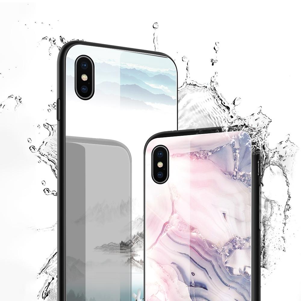 Tempered Glass Phone Case For iPhone 11 12 13 14 15 16 17 Redmi 10 12 14C Note10 Note14 Xiaomi 11Lite PocoC75 Soft Edge Shockproof Smooth Shell