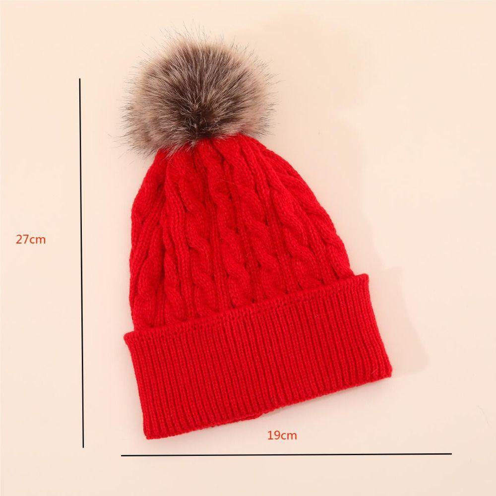 Keep Warm Knitted Beanies Ear Protection Pompoms Hat High Quality Winter Autumn Hats  for Woman/Men