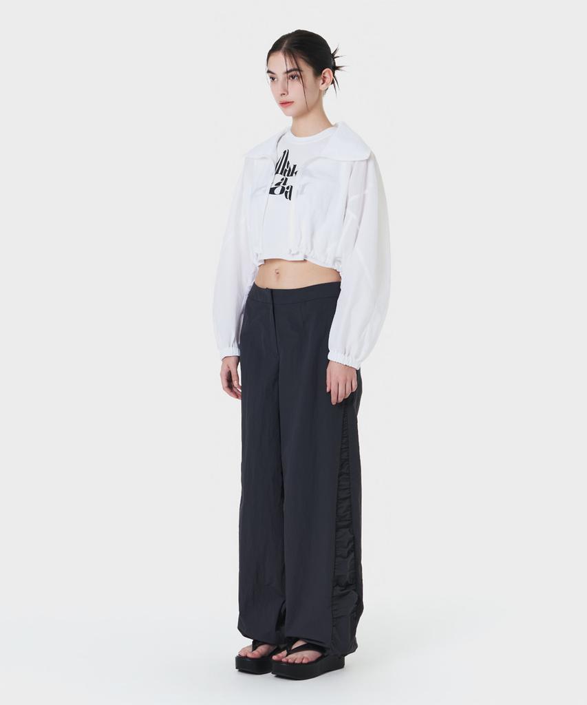 MAKE A TOAST Side Shirred Jogger Pants Grey Mbcspa005Gr