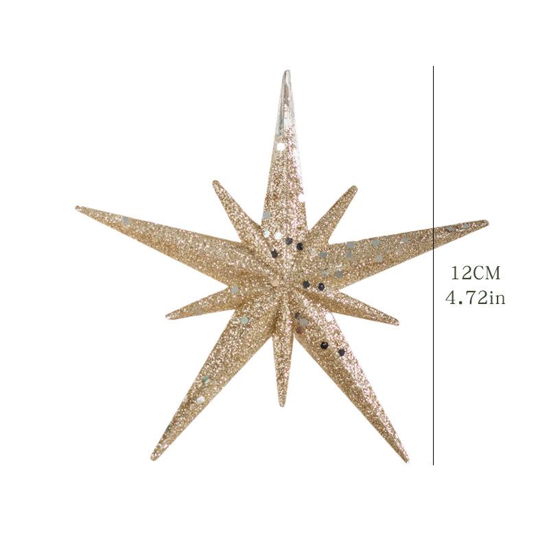

Cedar Champagne Star & Sun Silver Glitter Acrylic Christmas Ornament