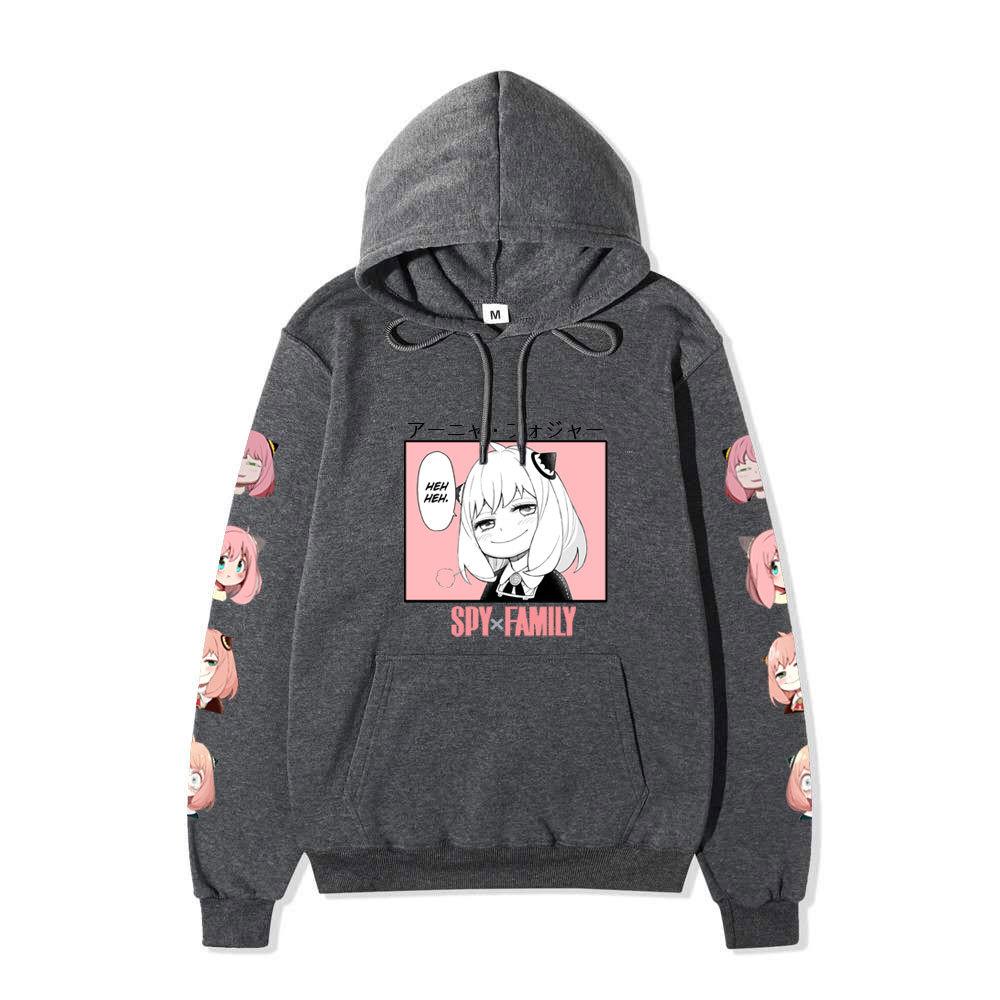 Spy X Family Anya Forger Anime Graphic Hoodie Unisex Winter Fleece Lined Warm Hooded Sweatshirt Men Women Daily Casual Long Sleeve Pocket Pullover
