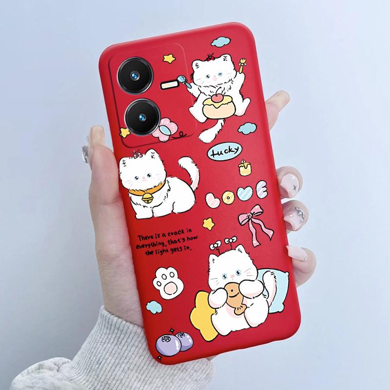 Case For Vivo Y22 Y22s Y35 Cute Astronaut Panda Soft TPU Silicone Phone Cover For vivoY22s Y 22s V2206 V2207 Y 35 V2205 Coque