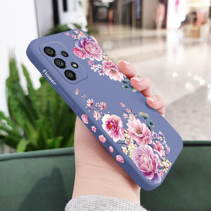 Satin Brocade Case For Samsung Galaxy A73 A53 A33 A23 A13 A03 A72 A52 A52S A32 A22 A12 A02 A02S A71 A51 A31 A21S 4G 5G Cover