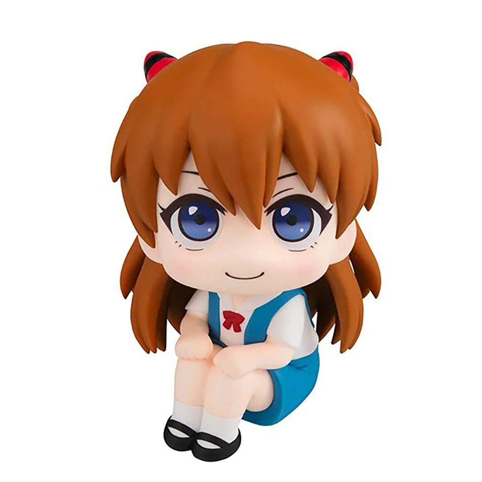 10cm Anime Evangelion Figure Pvc Ayanami Rei Asuka Shinji Action Figures LookUp Gift Collection Series Model Toy Q version Poseable Articulated 2
