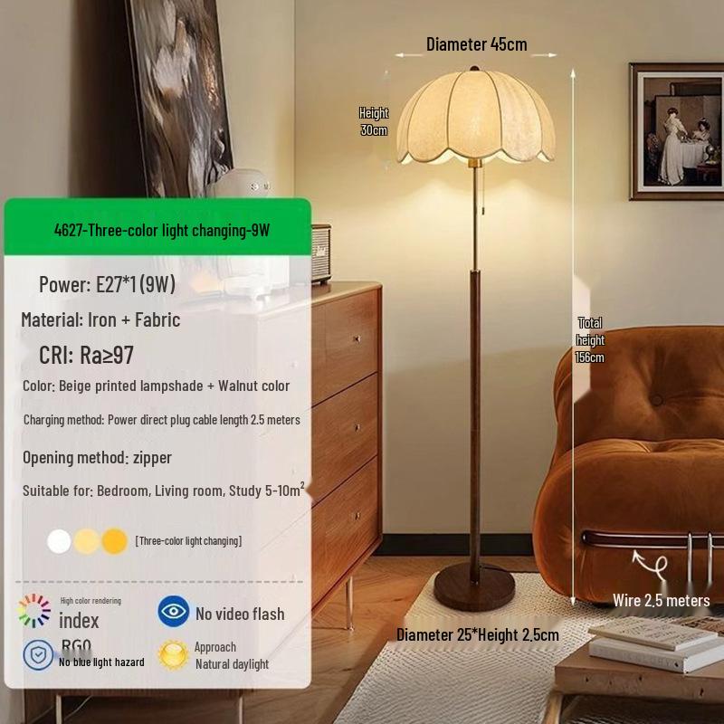 Скандинавский ретро торшер середины века - Минималистичный свет с защитой глаз для гостиной, спальни или прикроватного декора.