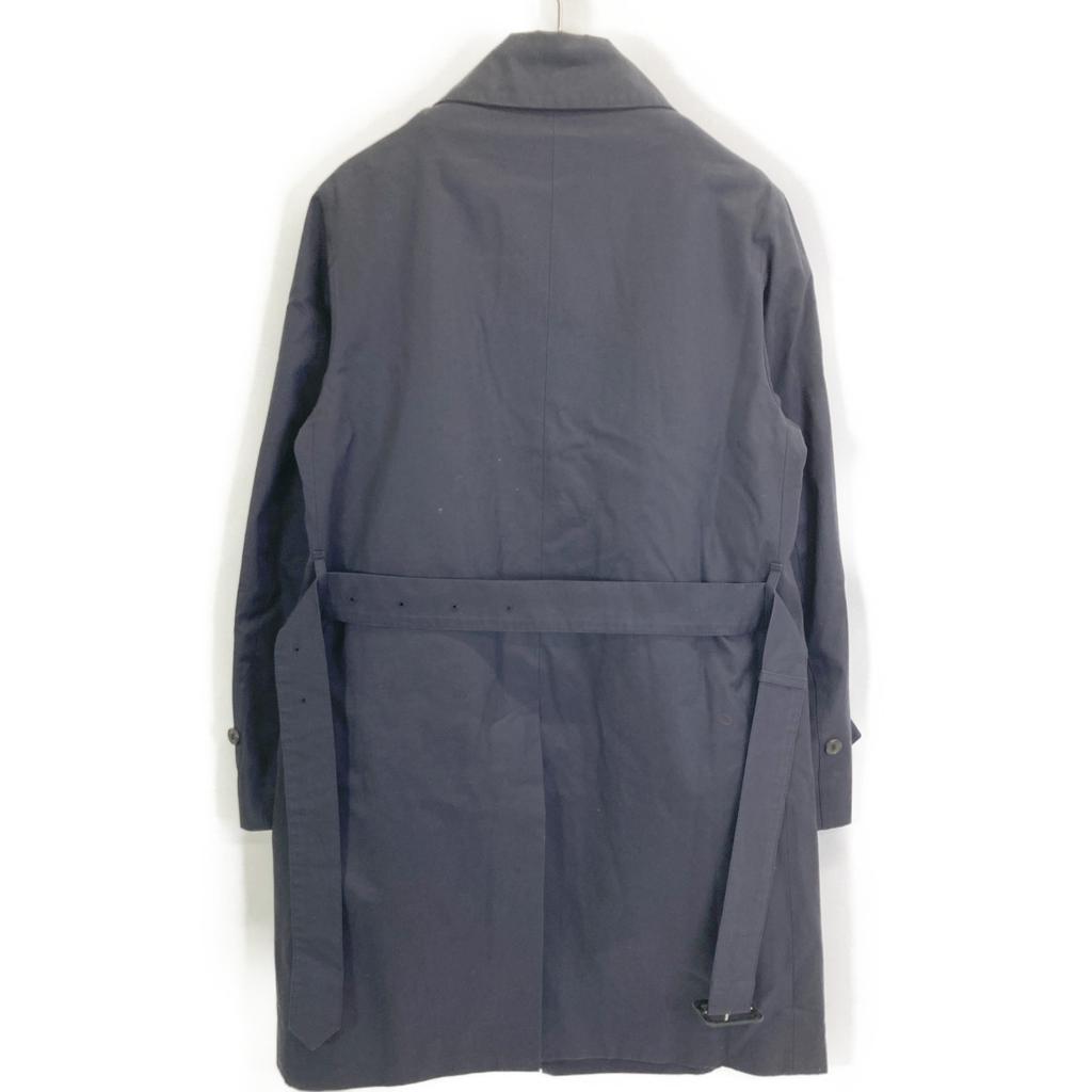 MACKINTOSH NO.YG Navy Harris Tweed Liner Trench Coat Coat 36 NavyUsed