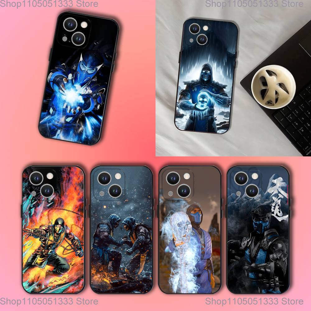Game MK Sub Zero Phone Case For iPhone 17,16,15,14,13,12,11,Pro,XS,Max,XR,Plus,E,SE4,Mini Black Soft Cover